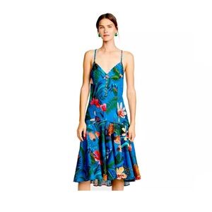 FARM Rio Linen tropical Dress xs